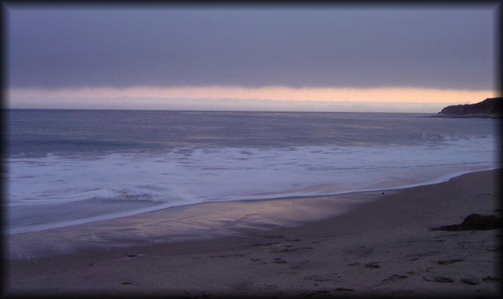 Sunset at Natural Bridges State Beach, Santa Cruz, CA