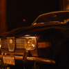 Saab 96 at night