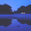 Reflections on a pool (water accumulated from the waves of the ocean nearby?) at Natural Bridges State Beach, Santa Cruz, CA