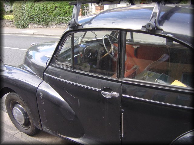 Black Morris Minor