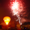 Fireworks, glowing balloon and ghosts
