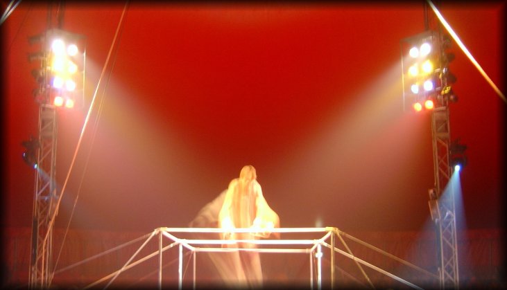 Billy Smart's circus: the Voladas Troupe from Belarus