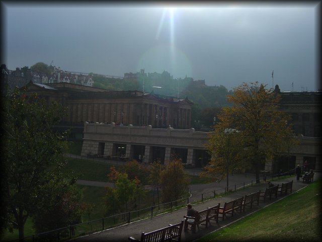 National Galleries of Scotland next to Princes Street Gardens