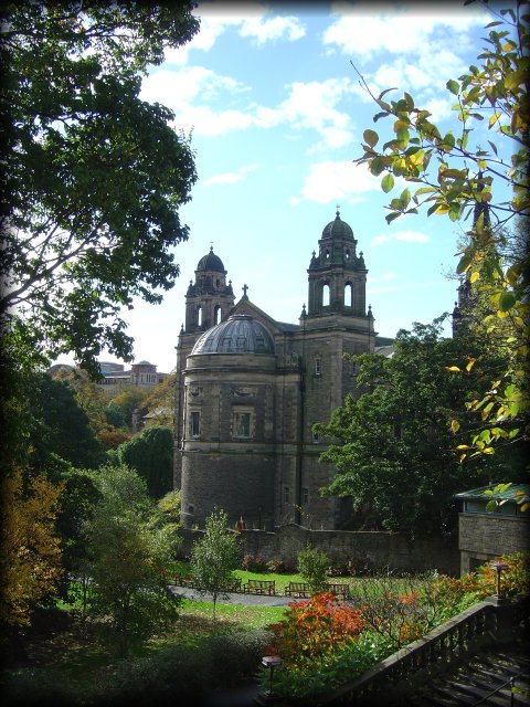 Saint Cuthbert church in Princes Street Gardens