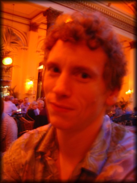 EricP all red and blurry at the Dome