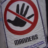 Let's watch our manners