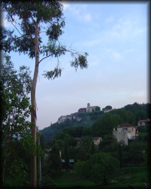 Perched on top of the hill is the village of Auribeau sur Siagne, FR