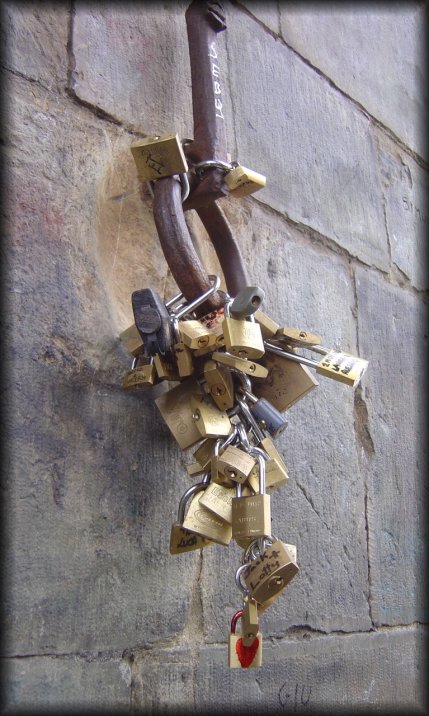 Padlocks on the Ponte Vecchio, Firenze