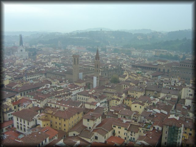 Going up il Campanile, view on Firenze