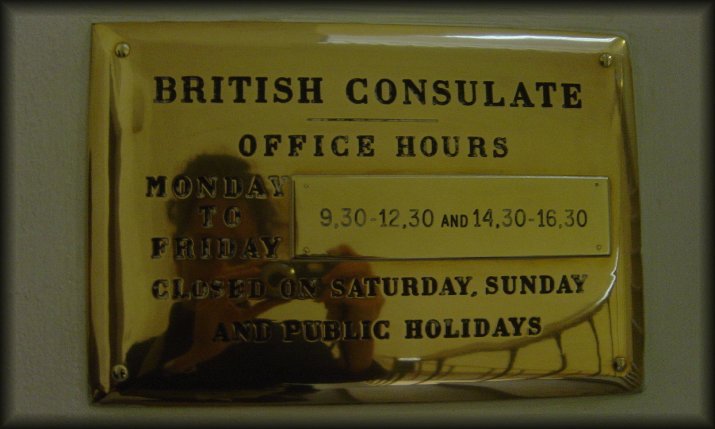 Let's pay a visit to the British Consulate, Firenze