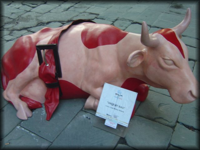 "Only My Bag" cow, Firenze