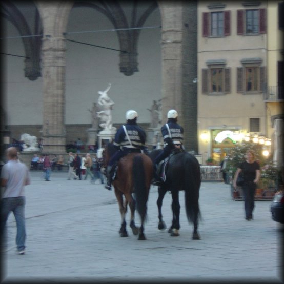 Horse mounted Policia Municipale, Firenze