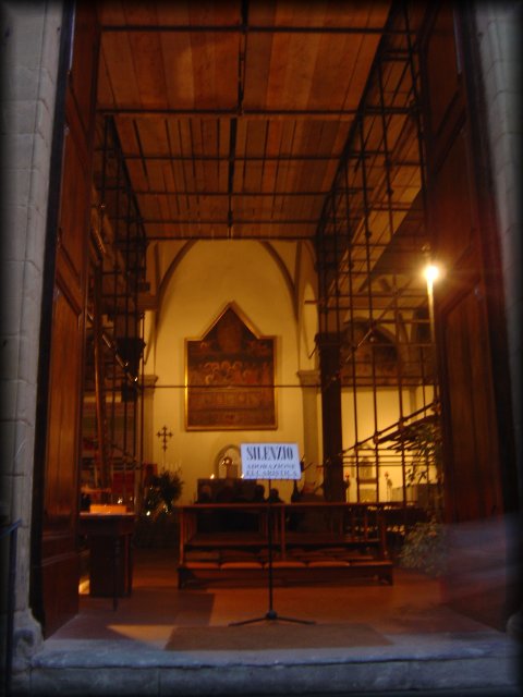 Silenzio, adorazione eucaristica, Firenze