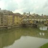 From Galeria degli Uffizi, view on the Ponte Vecchio over the Arno, Firenze