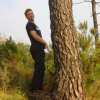 ericP about to hide behind a tree, god knows what for...