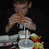 ericP eating Mac Donald's food... in Monaco!