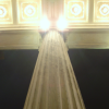 Just outside the Museum of fine arts, looking up