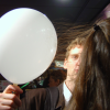 ericP playing with my hair and a balloon