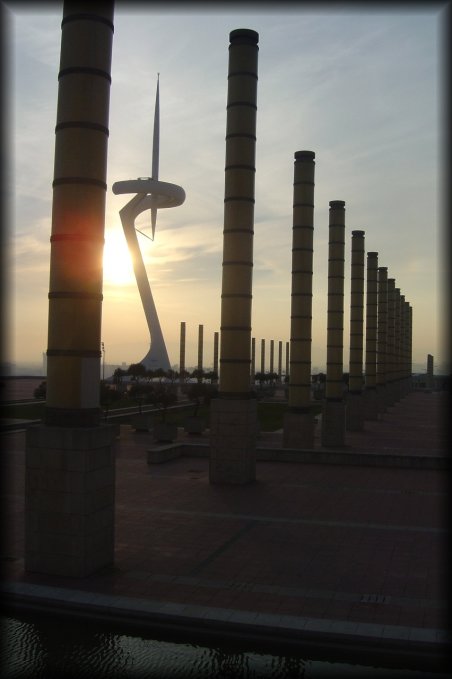 The Torre de Calatrava on the Olympic Games ground