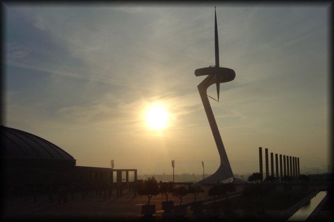 The Torre de Calatrava on the Olympic Games ground