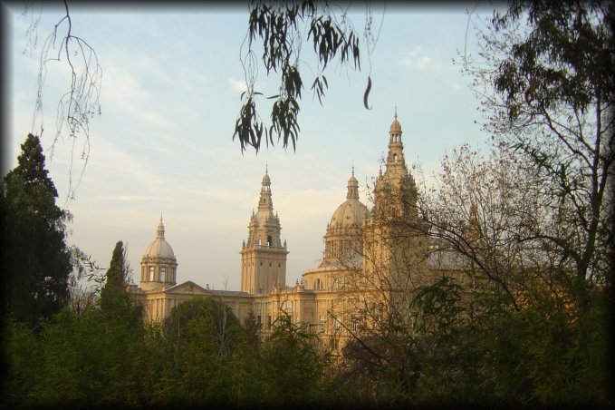 The rear of the Museu Nacional d'Art de Catalunya