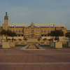 The Olympic Games ground was beautiful. Beyond the water strip is the Estadi Olimpic de Montju\225c Lluis Companys.