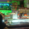 Me in the huge mirror in a bar on Creu Coberta (near the Fira de Barcelona where 3GSM was)