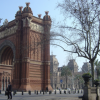 The "Arc de Triomf" at the end of the Passeig de Lluis Companys