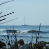 There was a nice wave as I was aiming at the sailboat in the distance