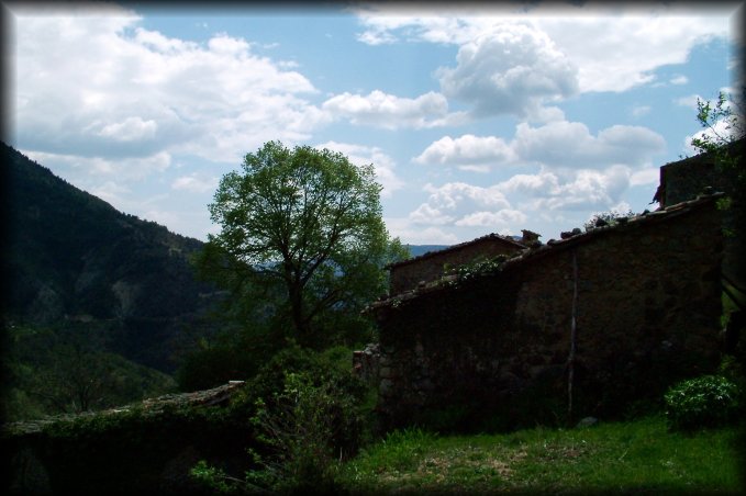 Pleasant setting for a village (that is not abandoned according to boards we read there)