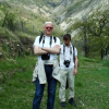 Bert and Guillaume with their big cameras strapped around their necks