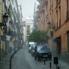 Heavy rain is greeting me just as I step out of the hostel