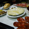 So we were hungry and ordered ham, mushroom, chorizo and cheese. We were on our way to ordering bell peppers when the waiter left. When he brought us the food, we were glad he thought we were done ordering earlier. (Yes, we ate it all. Yes, it took time).