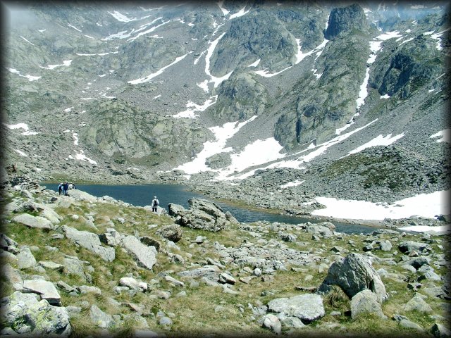 At last! We made it to the lake (Lac de Fenestre)