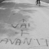 "Vai piu avanti" (go further) (black and white version)