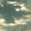 Clouds in front of the sun.