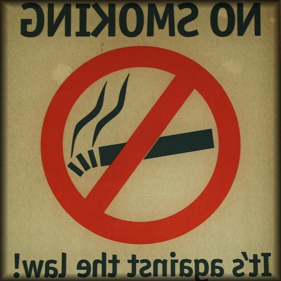 Yes, yes, it's a filthy habit. Plus, it's against the law!