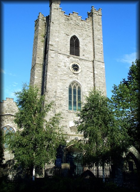 (I don't know what tower that is. It's very near the Dublin City Wall and Gates, not far from Christ Church Cathedral)