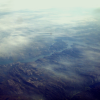 On the OSL-DUB flight, shortly after take-off. The thin hazy clouds caught my eyes.