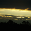 A golden sunset in the country of Ireland.