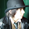 A very peculiar and delightful boy; he's fourteen and his bowler hat reminds me so much of clockwork orange.