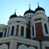 Alexander Nevsky Cathedral, a large, richly decorated Orthodox church, was built on Toompea Hill in 1900, when Estonia was part of the Russian tsarist empire.