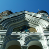 Alexander Nevsky Cathedral, a large, richly decorated Orthodox church, was built on Toompea Hill in 1900, when Estonia was part of the Russian tsarist empire.