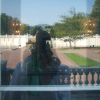 My reflection in several windows and a mirror at Kadriorg Palace