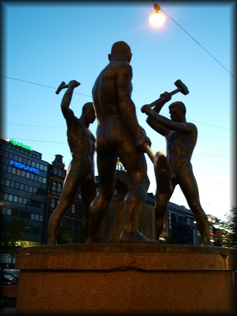 At dusk