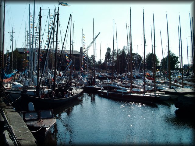 Crowded harbour
