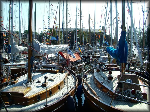 Crowded harbour