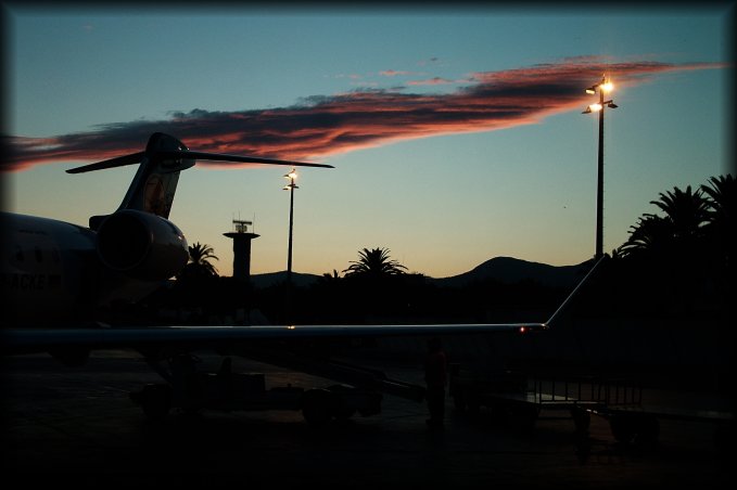 The trip is over, the place just landed in Nice airport.