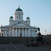 The Helsinki Cathedral (in Finnish Helsingin tuomiokirkko) is an Evangelical Lutheran cathedral and the seat of the Diocese of Helsinki, located in the centre of Helsinki, Finland. The church was built as a tribute to the Grand Duke, Nicholas I, the Tsar of Russia and until the independence of Finland in 1917, it was called St. Nicholas' church. (thank you wikipedia).