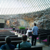 Pews, altar, Temppeliaukio Church